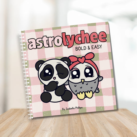 'Astrolychee Bold & Easy' - Deluxe Coloring Book